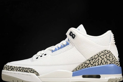 3 WHITE RETRO AIR JORDAN “UNC” 0823